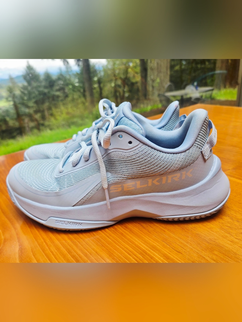 Women's Selkirk  Light Blue Athletic Sneakers. W7. Like new
